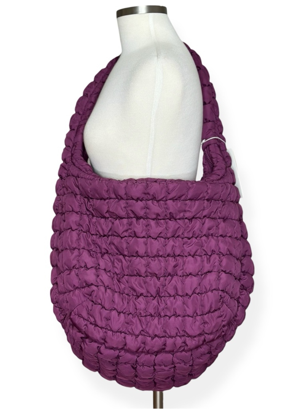 COS Oversized Quilted Large Crossbody Bag - Purple - Picture 3 of 9
